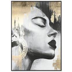 Paveikslas WOMAN-A 100x140 juodas/auksinis