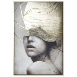 Paveikslas WOMAN GOLDEN-A 83x123 pilkas/auksinis