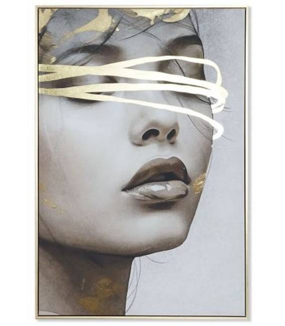 Paveikslas WOMAN GOLDEN-B 83x123 pilkas/auksinis