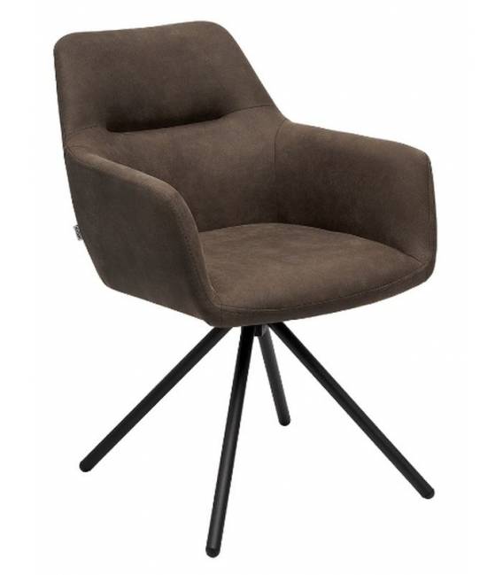 Krėsliukas OLIVER eco-nobuck rudas