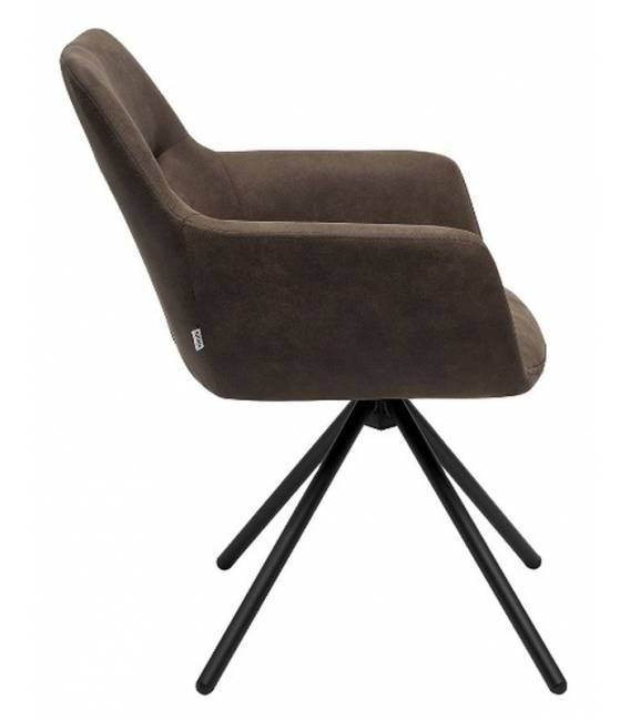 Krėsliukas OLIVER eco-nobuck rudas