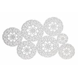 Dekoracija ORNAMENTS 120x70 balta