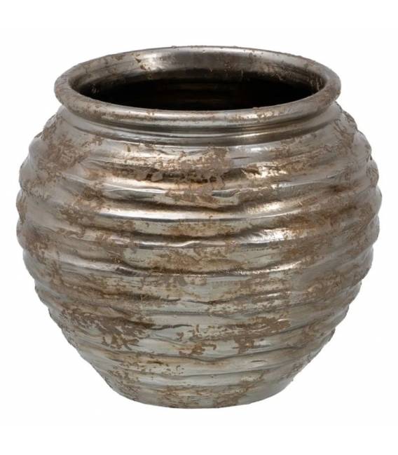 Vazonas ANTIQUE h37 sidabrinis