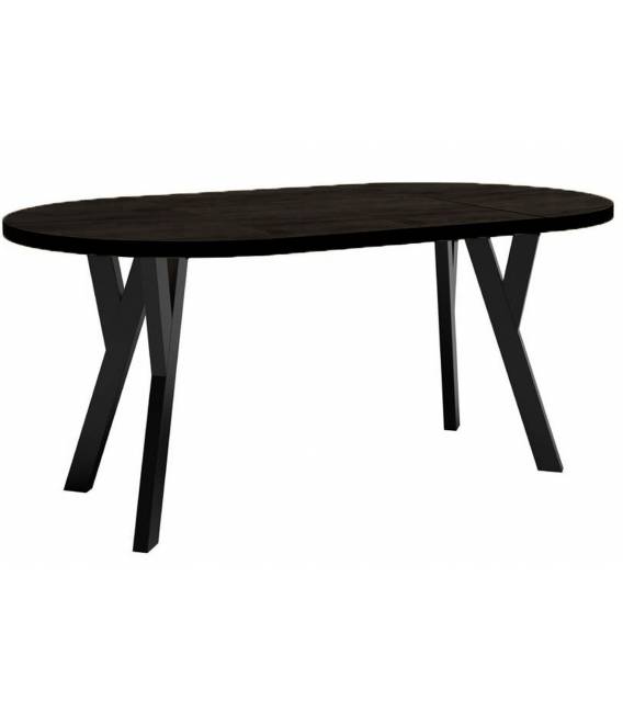 Išskleidžiamas stalas AXEL Ø90(130)x77 juodas