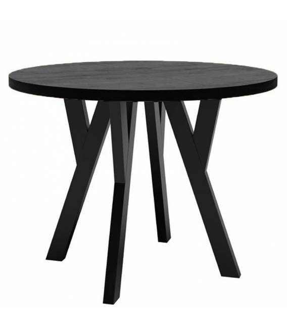 Išskleidžiamas stalas AXEL Ø90(130)x77 juodas