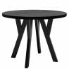 Išskleidžiamas stalas AXEL Ø90(130)x77 juodas