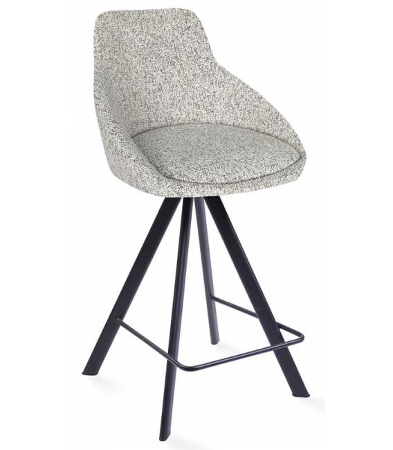 Pusbario kėdė ALUMNA rusvai marga/sukasi