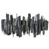 Dekoracija INDUSTRIAL WAVE 123x63 pilka