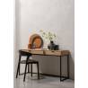 Darbo stalas OAK NATURAL 140x44 rudas