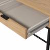 Darbo stalas OAK NATURAL 140x44 rudas
