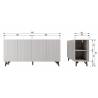 Komoda MILLER 181x46 beige