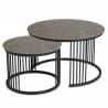 Kavos staliukų komplektas ELON Ø70/Ø50 rudas