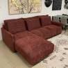 Minkštas kampas AMBER 278x186 bordo