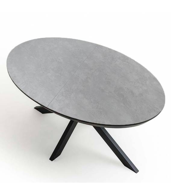 Ovalus išskleidžiamas stalas SATURN 160(240)x103 retro gumush