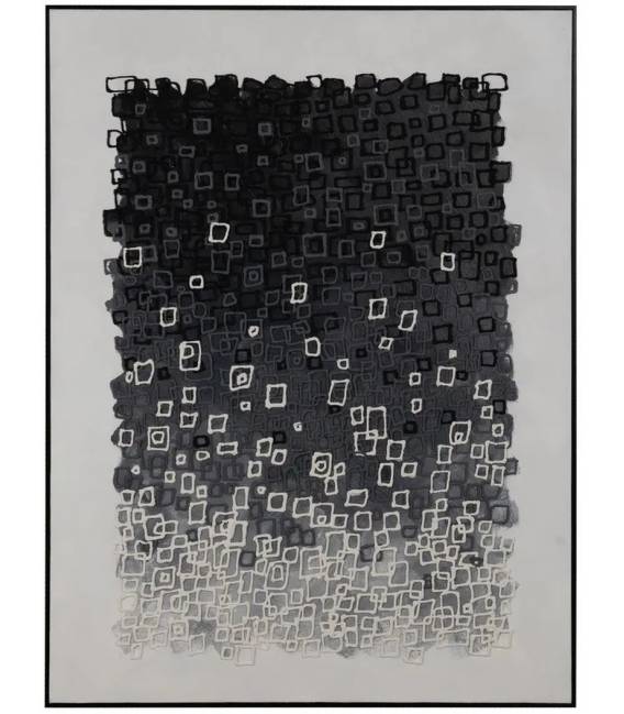 Paveikslas ABSTRACT WHITE-BLACK 90x120 juodas/baltas