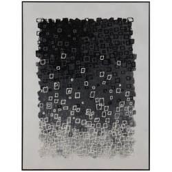 Paveikslas ABSTRACT WHITE-BLACK 90x120 juodas/baltas