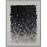 Paveikslas ABSTRACT WHITE-BLACK 90x120 juodas/baltas