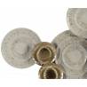 Dekoracija GOLD-WHITE METAL 134,60x7,60x68,60