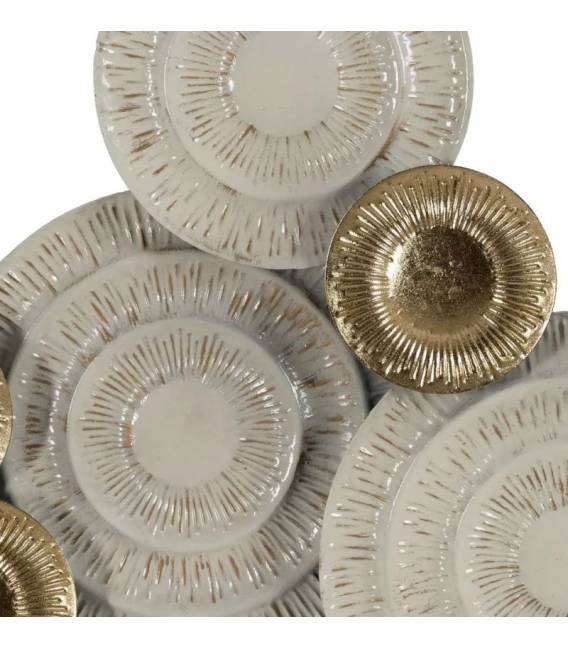Dekoracija GOLD-WHITE METAL 134,60x7,60x68,60