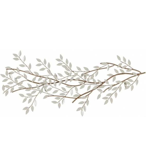 Dekoracija WHITE-GOLD METAL 51x6x137