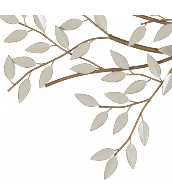 Dekoracija WHITE-GOLD METAL 51x6x137