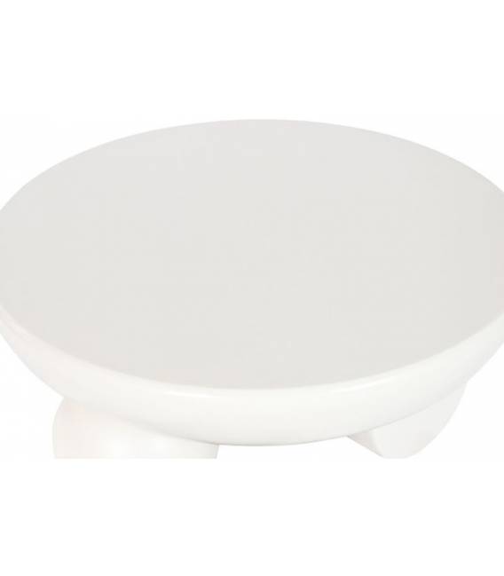 Kavos staliukas SMOOTH WHITE Ø80 baltas