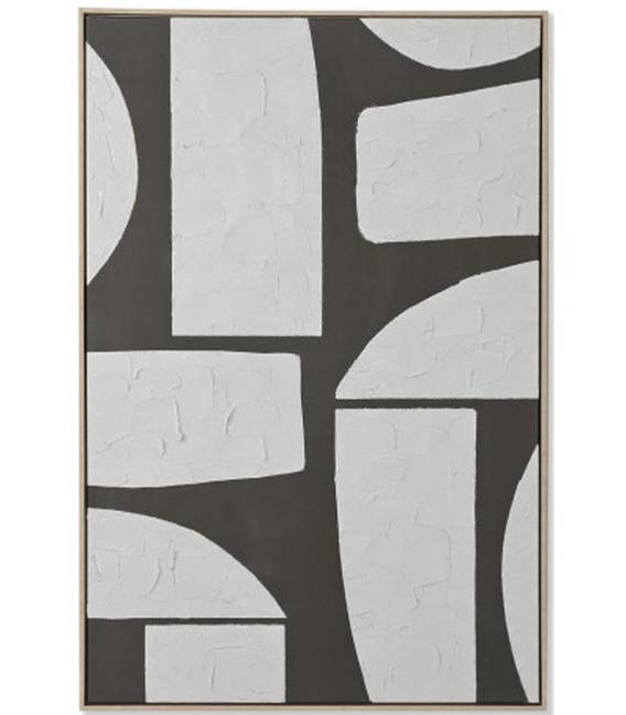 Paveikslas LENZO-A 83x123 baltas/juodas