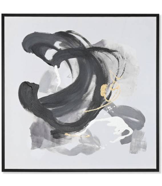 Paveikslas BLACK ABSTRACT 100x100 juodas/baltas