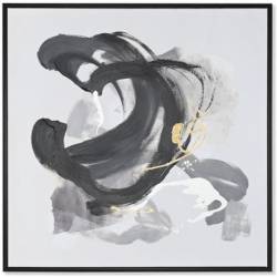 Paveikslas BLACK ABSTRACT 100x100 juodas/baltas