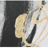 Paveikslas BLACK ABSTRACT 100x100 juodas/baltas