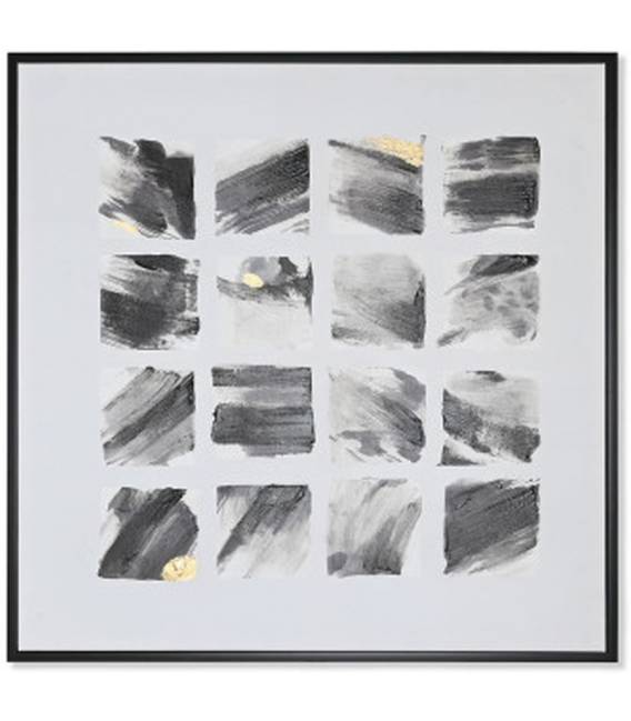 Paveikslas BLACK ABSTRACT-B 100x100 juodas/baltas