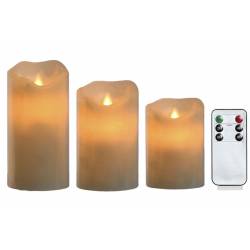 LED žvakių komplektas MANDO (3vnt.)
