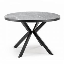 Išskleidžiamas stalas EDEN Ø120(196) light grey candela