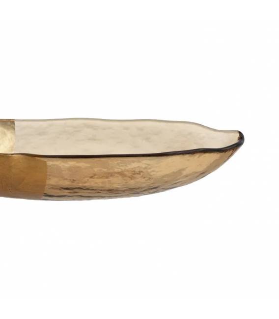 Dekoracija GOLDEN GLASS 23x13 auksinė