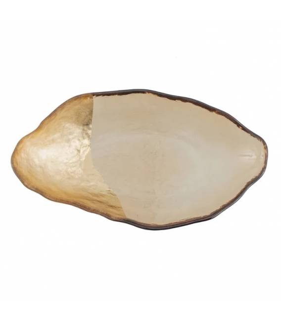 Dekoracija GOLDEN GLASS 34x19 auksinė