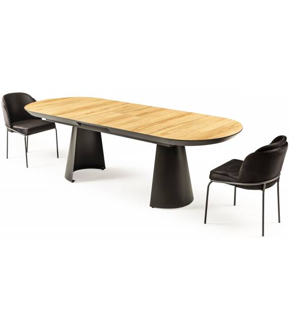Išskleidžiamas stalas KOALA 206(406)x103 legnano/ black