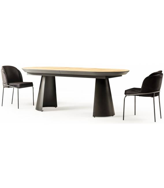 Išskleidžiamas stalas KOALA 206(406)x103 legnano/ black