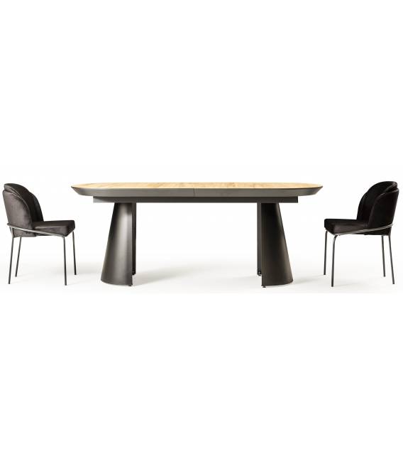Išskleidžiamas stalas KOALA 206(406)x103 legnano/ black
