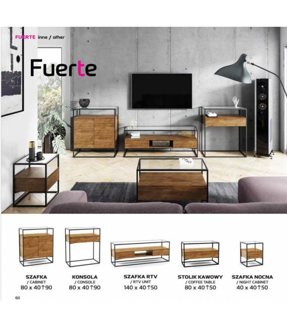 TV spintelė MALIN 180x40 ruda