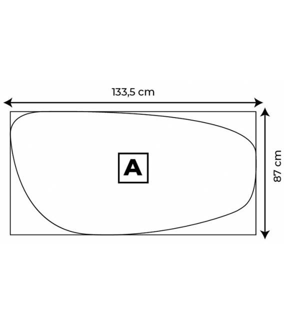 Kavos staliukas CLOUD 135x87 beige (1vnt.)