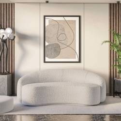 Sofa BUCA 210x120 balta