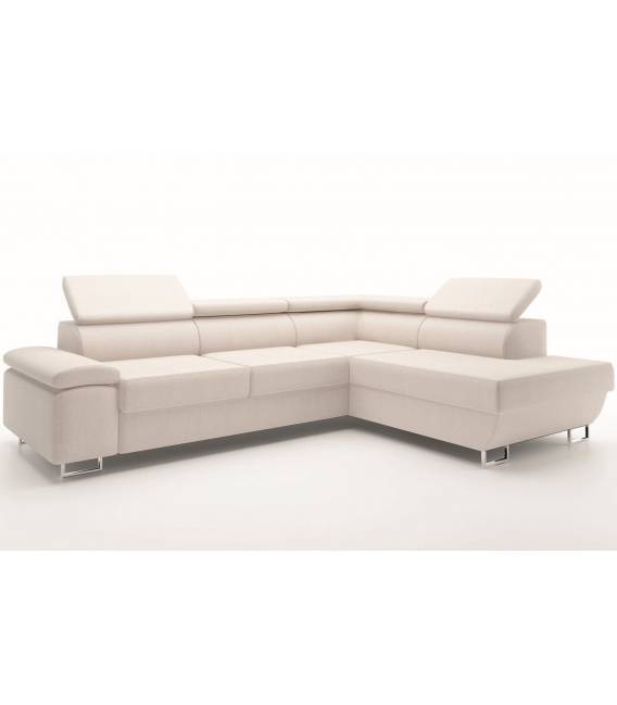 Minkštas kampas MILANO 280x212 baltas