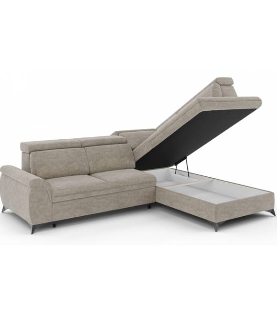 Minkštas kampas MONTANA 275x220 rusvas