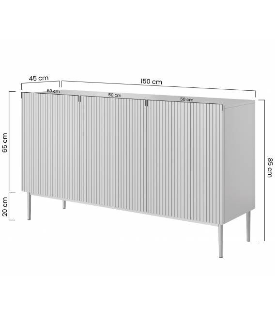 Komoda NICOLE 150x45 kašmyro