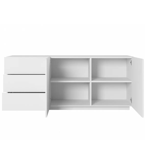 Komoda TASHA 167x43 matinė balta