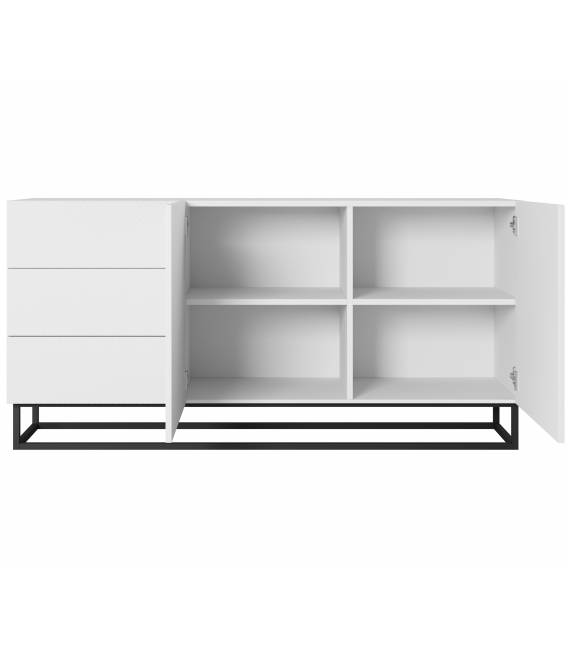 Komoda TASHA 167x43 matinė balta