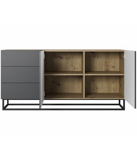 Komoda TASHA 167x43 matinė rusva