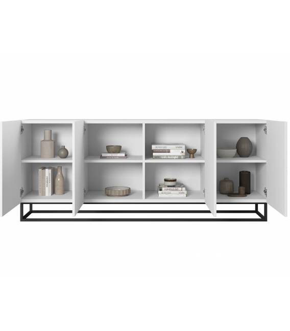 Komoda TASHA 200x43 matinė balta