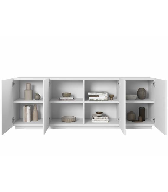 Komoda TASHA 200x43 matinė balta