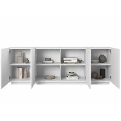 Komoda TASHA 200x43 matinė balta